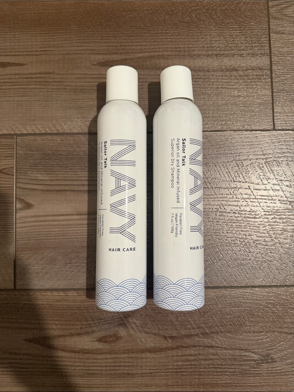 NAVY Hair Care Duo - White & Navy Bottles